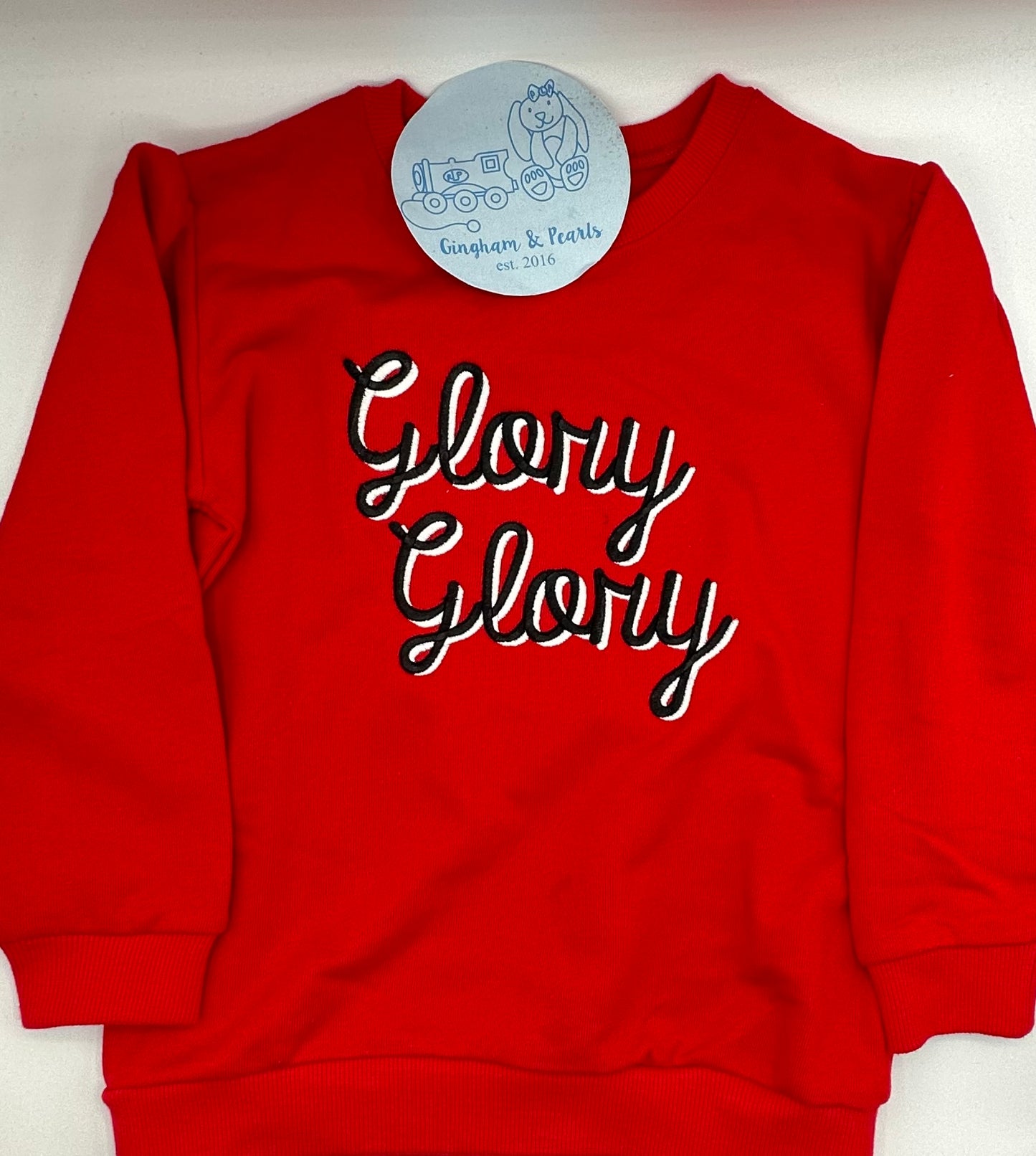 Game Day Ready: Girls Glory, Glory sweatshirt
