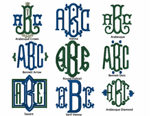 Load image into Gallery viewer, Fancy Monogram Fonts