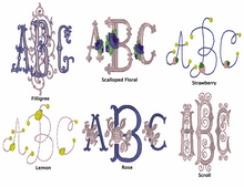Load image into Gallery viewer, Floral Monogram