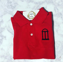 Load image into Gallery viewer, Game Day Ready: Polo featuring our Arch Mini Design