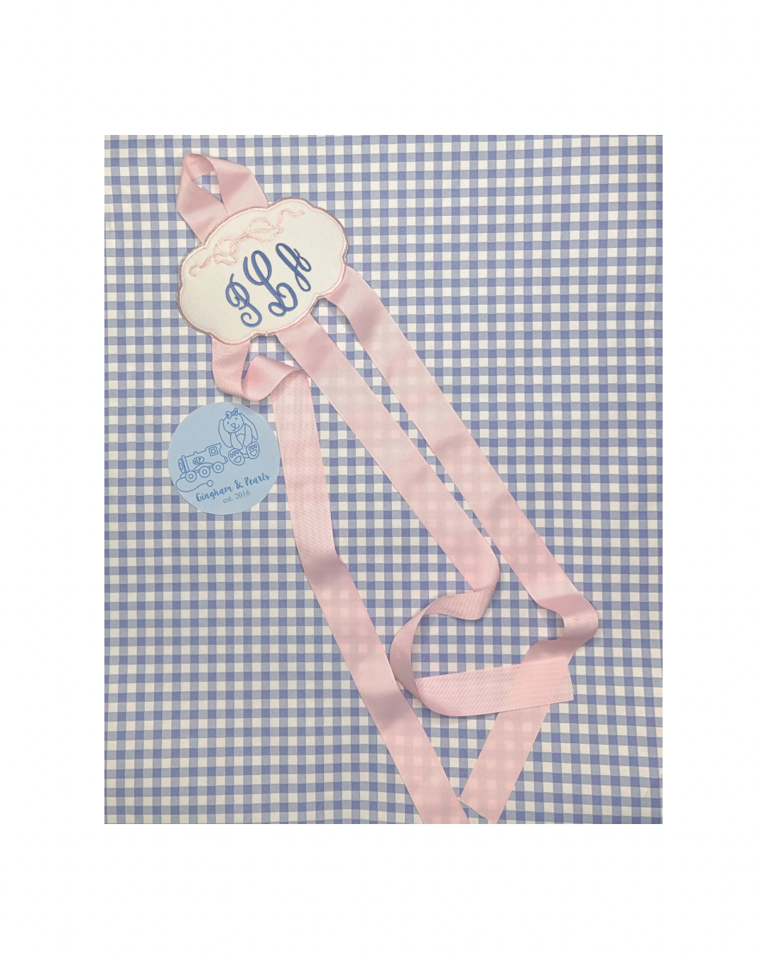 Monogram Bow Holder