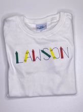 Load image into Gallery viewer, Back to School Boy Crayon Shirt
