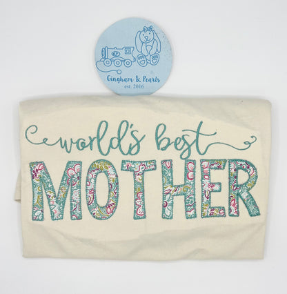 Embroidered Applique Mama Shirt