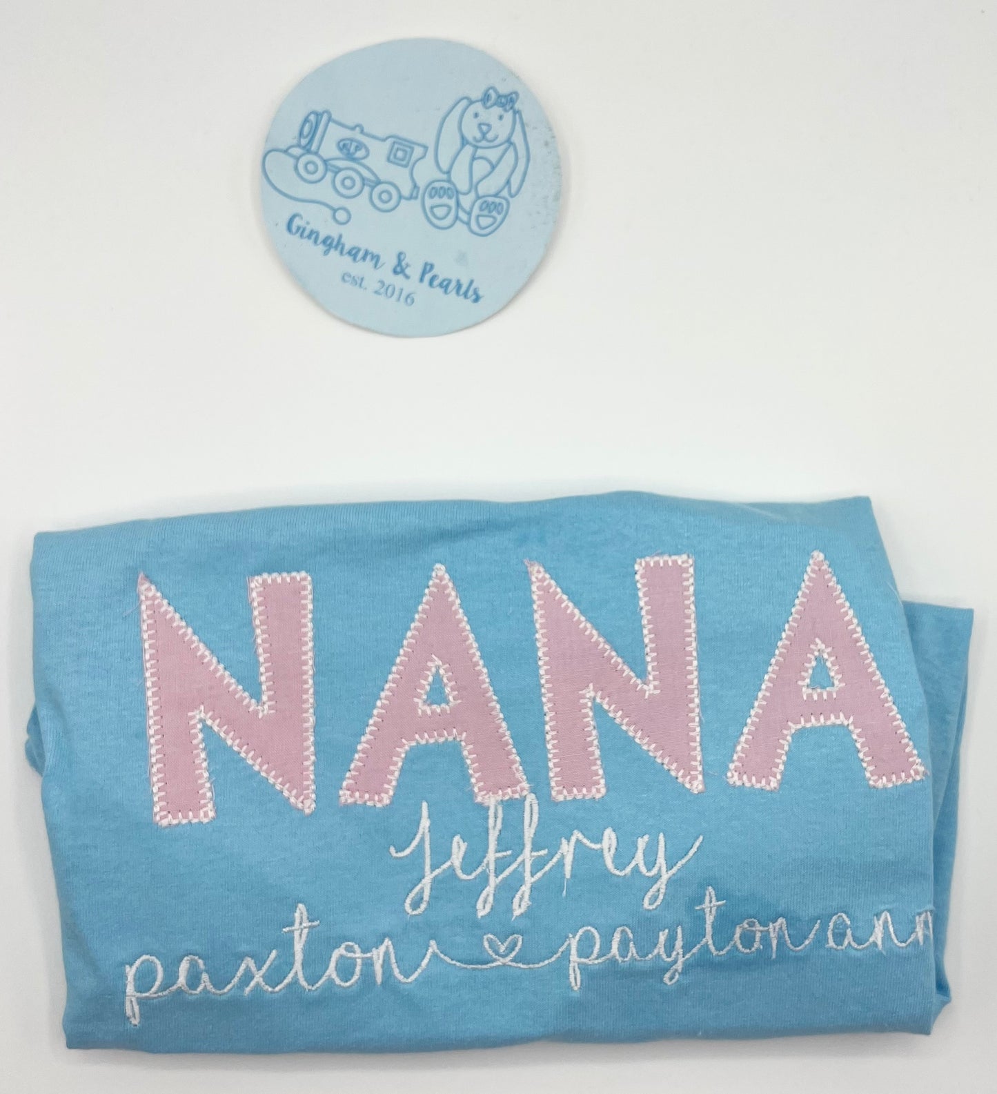 Embroidered Applique Mama Shirt