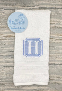 Embossed Monogrammed Hand Towel