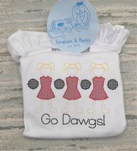 Load image into Gallery viewer, Game Day Ready: Girls Appliqué Cheerleader Shirt
