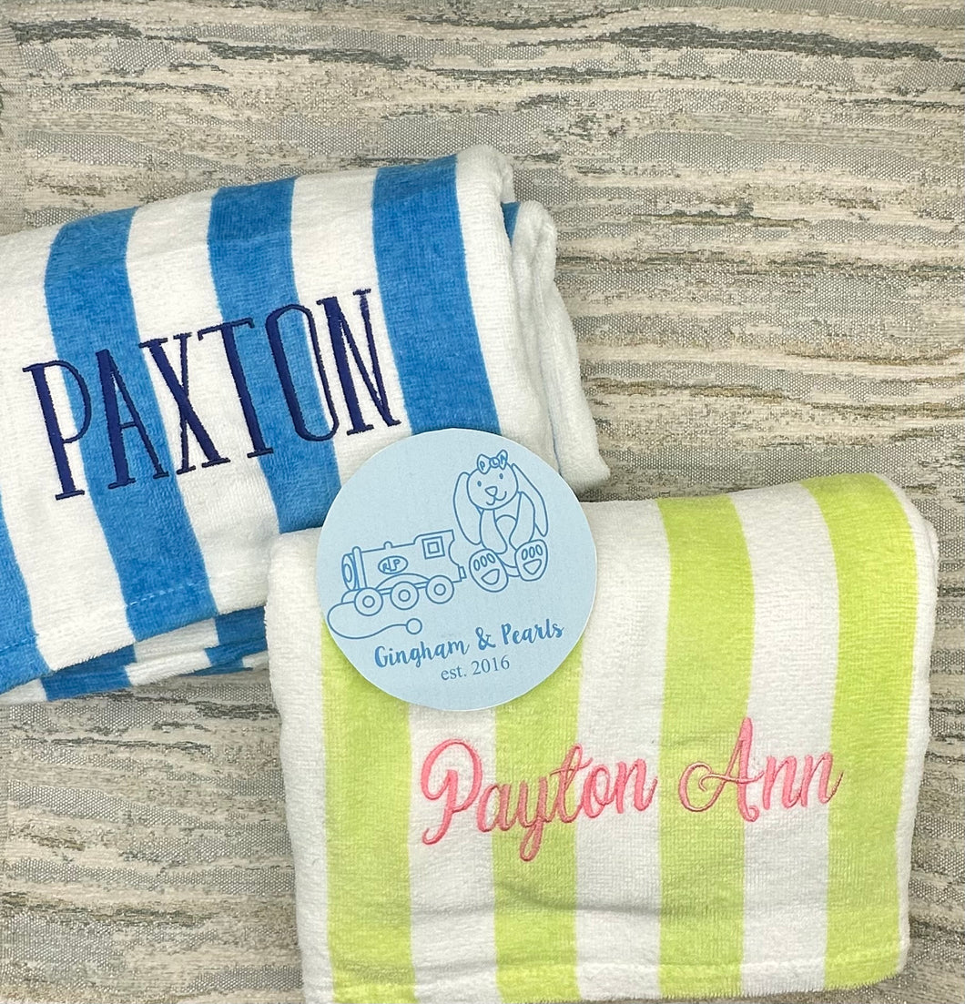 Monogrammed Beach Towel