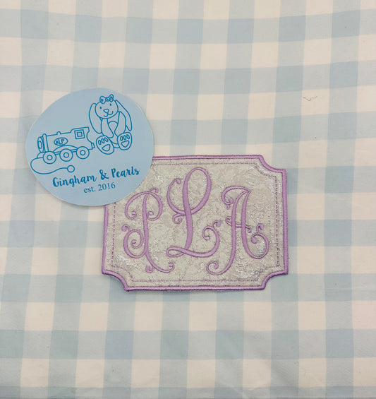 Monogram Plaque with Memory Fabric