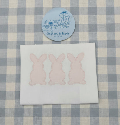Girls appliqué bunnies shirt