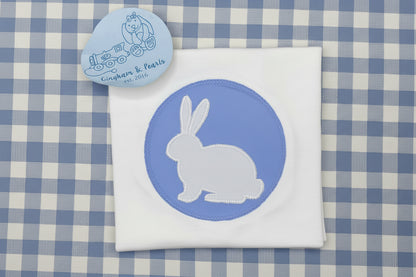 Boy appliqué bunny shirt