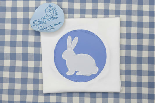 Boy appliqué bunny shirt