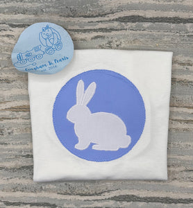 Boy appliqué bunny shirt