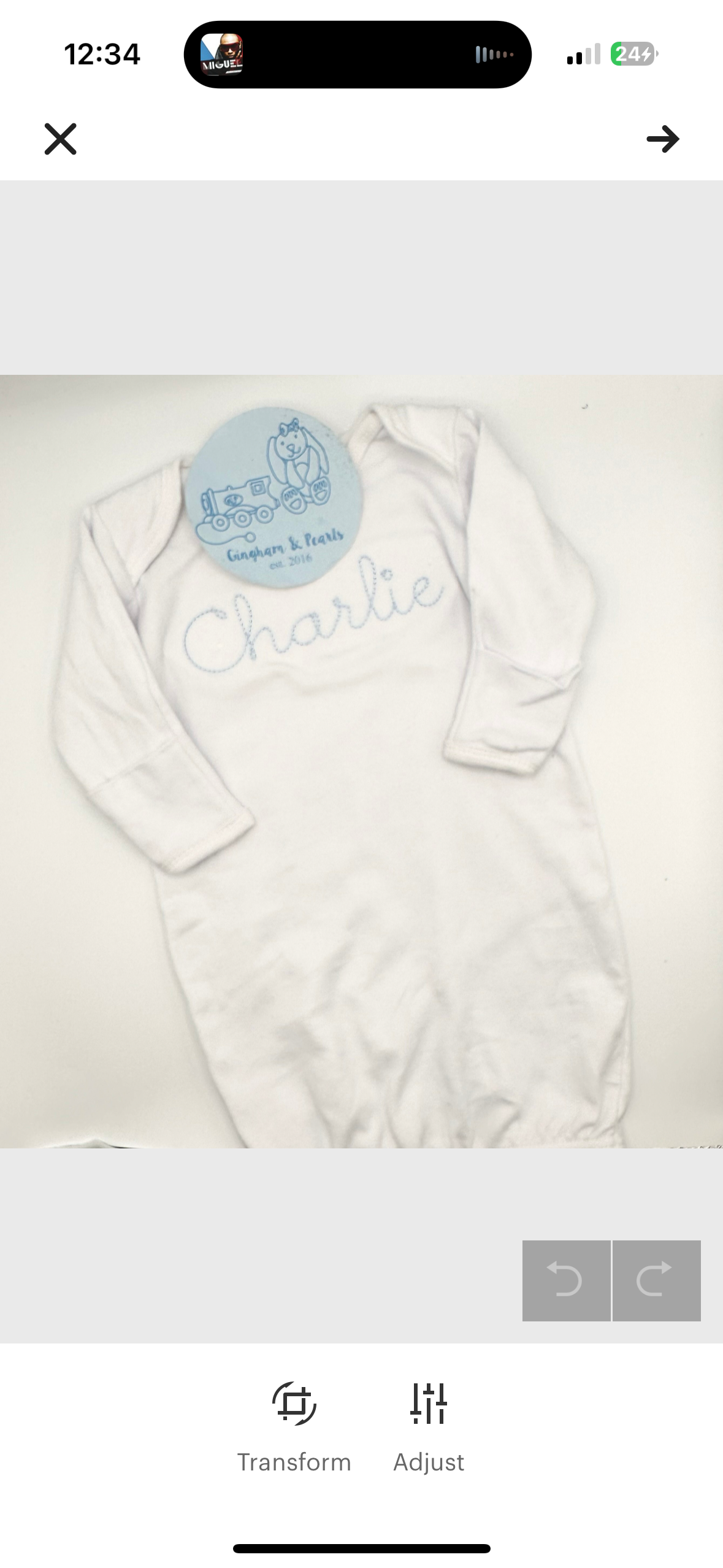 Personalized Baby Gown – Custom Newborn Name Gown