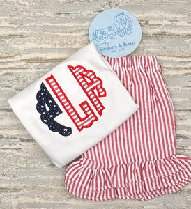 Monogram Flag Short Set
