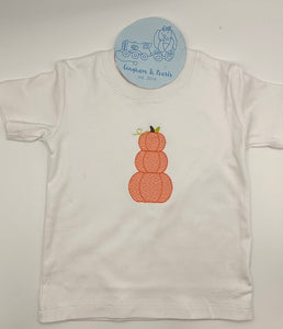 Boys Stacked Pumpkin shirt