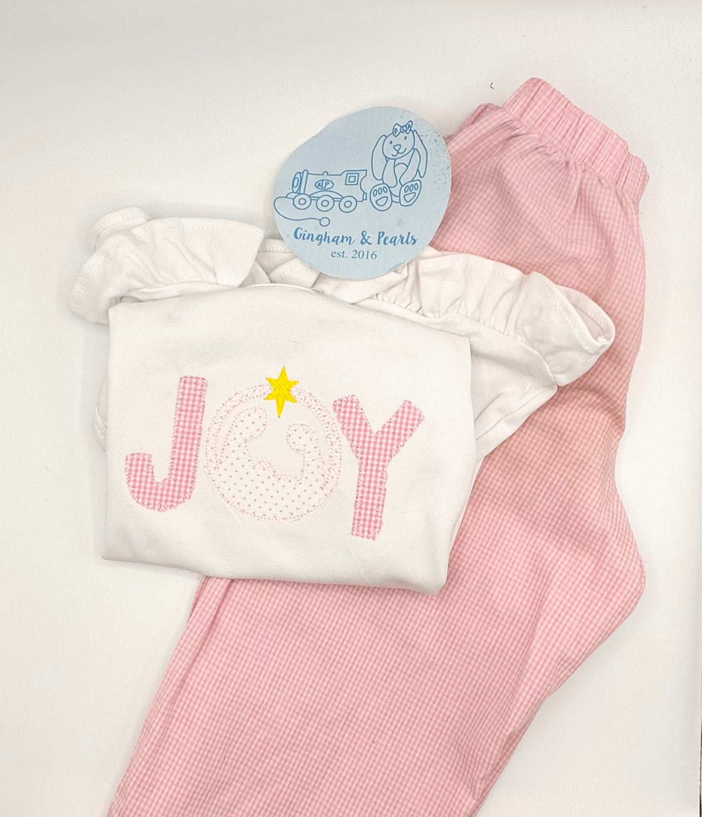 Girls Joy Appliqué Shirt