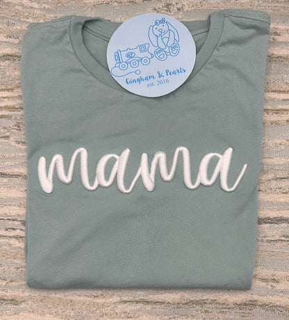 3D Puff Embroidered Mama Tee