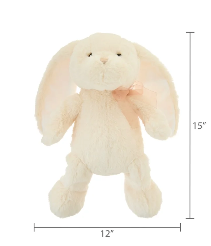 Personalized Bunny Plush Stuffie with Embroidered Name