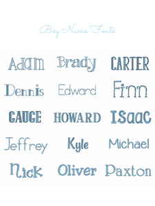 Boy Name Fonts