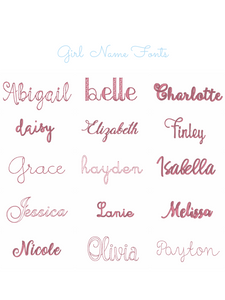 Girl Name Fonts