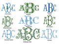Fishtail Monogram Fonts