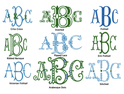 Fishtail Monogram Fonts