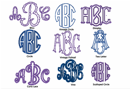 Applique Monograms