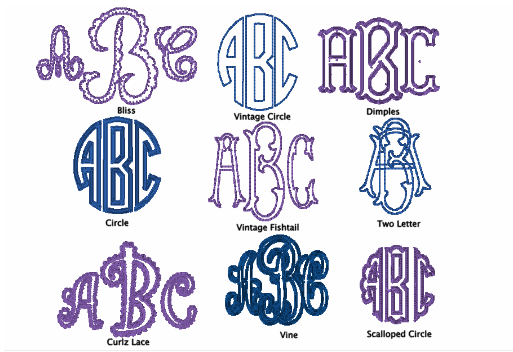 Applique Monograms