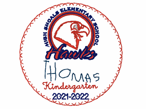 School Logo and Handwriting Ornament