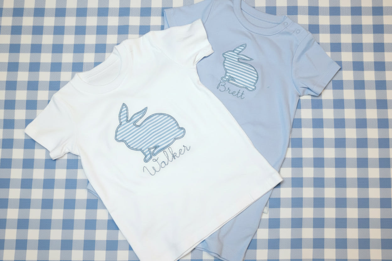Seersucker Bunny Applique