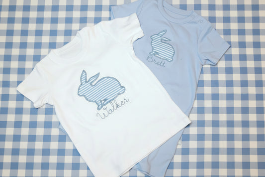 Seersucker Bunny Applique